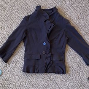 Ruffled Collar lapel jacket